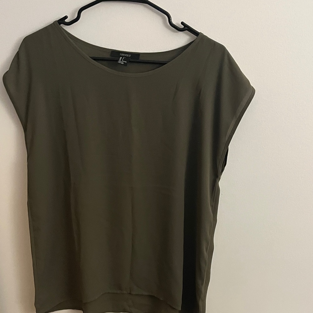 Forever 21 Olive Green Blouse